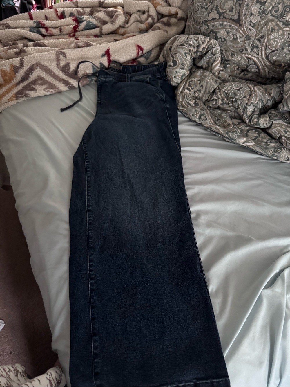 torrid Dark Blue Wide-Leg Jeans